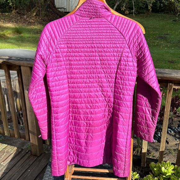 Patagonia vintage fall 2013 long puffer parka deep plum size Small - Picture 2 of 8